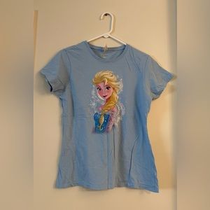 Disney Elsa Blue Medium T Shirt